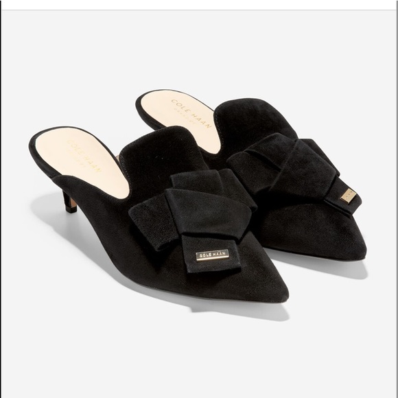 Cole Haan Shoes - Cole Haan black leather mule